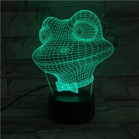 Cartoon Animal Frog 7 Colors Change Night Lamp LED 3D Table Light for Bedroom Sleeping Lamp Home Decor Art Decor Kids Gift GX381
Cartoon Animal Frog 7 Colors Change Night Lamp LED 3D Table Light for Bedroom Sleeping Lamp Home Decor Art Decor Kids Gift GX381
