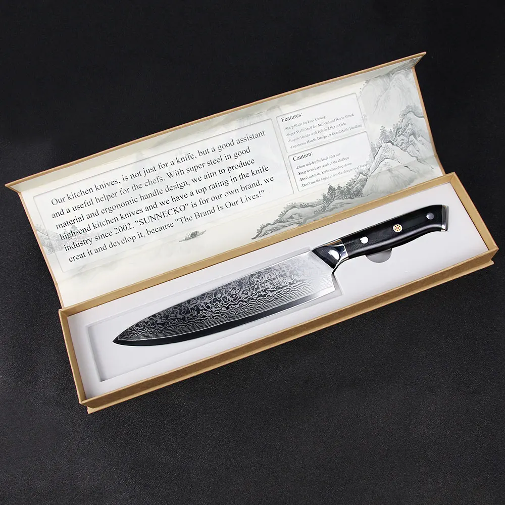 SUNNECKO Damascus Chef Utility Boning Knife Japanese VG10 Steel G10 Handle Sharp 3PCS Kitchen Knives Set Meat Fruit Cutter Tools
SUNNECKO Damascus Chef Utility Boning Knife Japanese VG10 Steel G10 Handle Sharp 3PCS Kitchen Knives Set Meat Fruit Cutter Tools