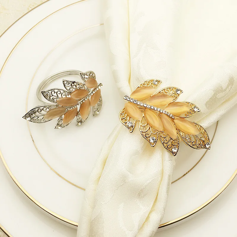 100pcs/lot Creative metal leaf napkin button hotel napkin ring mouth cloth ring
100pcs/lot Creative metal leaf napkin button hotel napkin ring mouth cloth ring