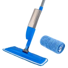 Micro Fibre Spray Mop Wooden Floor Ceramic Tile 360 Degree Handle Home Windows Kitchen Mop Sweeper Broom Clean Tools