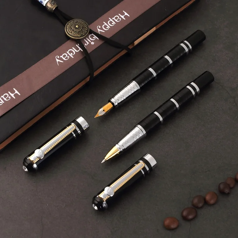 Onisidus Classic Montel Black thread Braid Pen Black Lacquer Metal Fountain Pen 36g Business mb Gifts white stone on top
Onisidus Classic Montel Black thread Braid Pen Black Lacquer Metal Fountain Pen 36g Business mb Gifts white stone on top