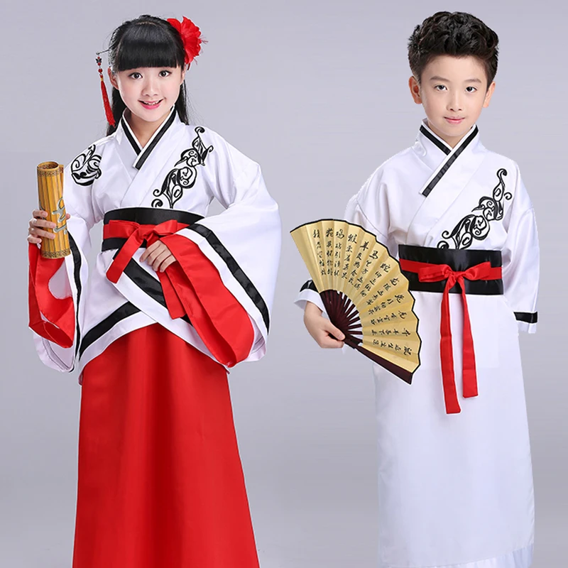 Детское платье эпохи династии Тан традиционный костюм ханьфу для косплея