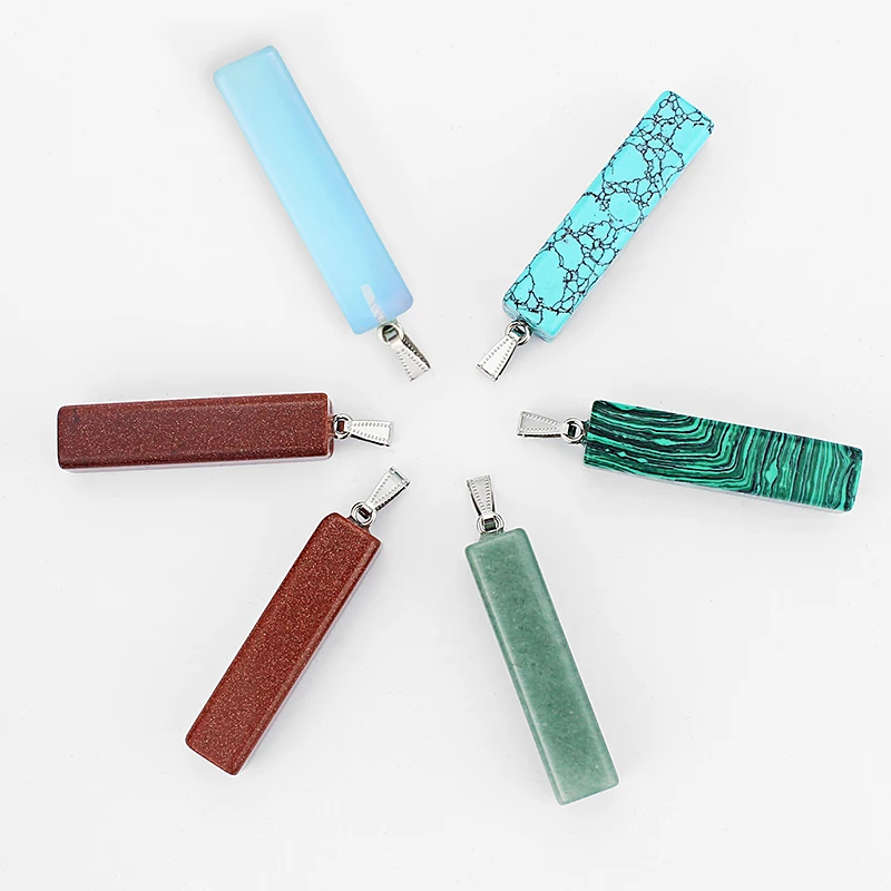 1pcs Colorful Natural Stone Cuboid Square Charms Pendants For Jewelry Necklace DIY Making 49.5*12*12mm
1pcs Colorful Natural Stone Cuboid Square Charms Pendants For Jewelry Necklace DIY Making 49.5*12*12mm