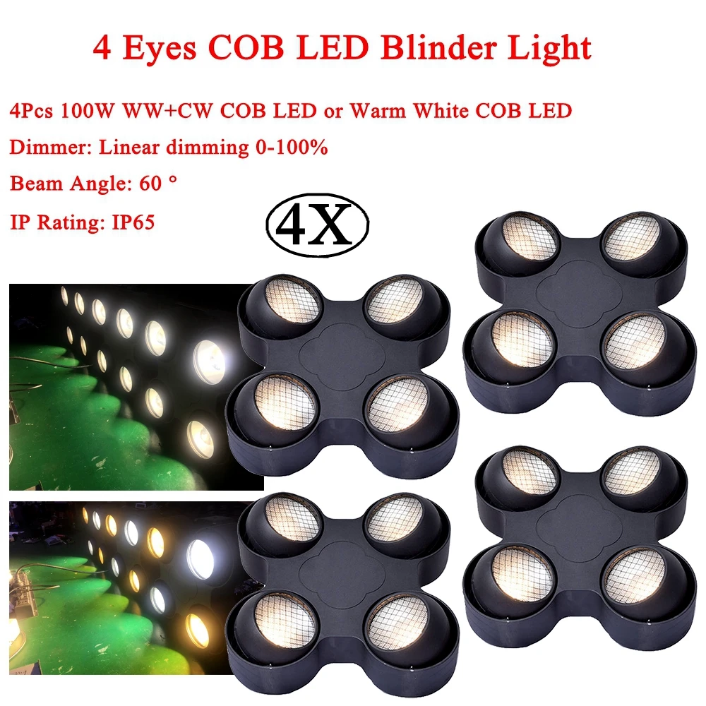 4 шт./лот 4x100 Вт глаза COB LED Blinder свет IP65 открытый или Крытый сценический светодиодный светильник для сцены ТВ DJ студия церковная вечеринка
4 шт./лот 4x100 Вт глаза COB LED Blinder свет IP65 открытый или Крытый сценический светодиодный светильник для сцены ТВ DJ студия церковная вечеринка