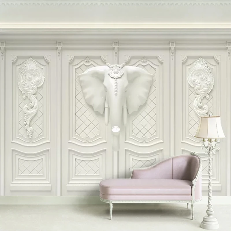 Custom Mural Wallpaper 3D Stereoscopic Embossed Elephant European Style Living Room Bedroom Background Wall Art Photo Wall Paper
Custom Mural Wallpaper 3D Stereoscopic Embossed Elephant European Style Living Room Bedroom Background Wall Art Photo Wall Paper
