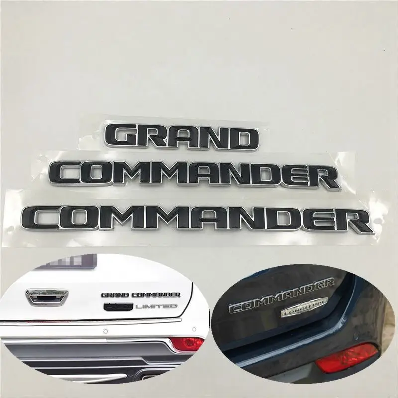 For Jeep Grand Commander Rear Trunk Tail Emblem Side Door Fender Logo Nameplate Auto Decals
For Jeep Grand Commander Rear Trunk Tail Emblem Side Door Fender Logo Nameplate Auto Decals