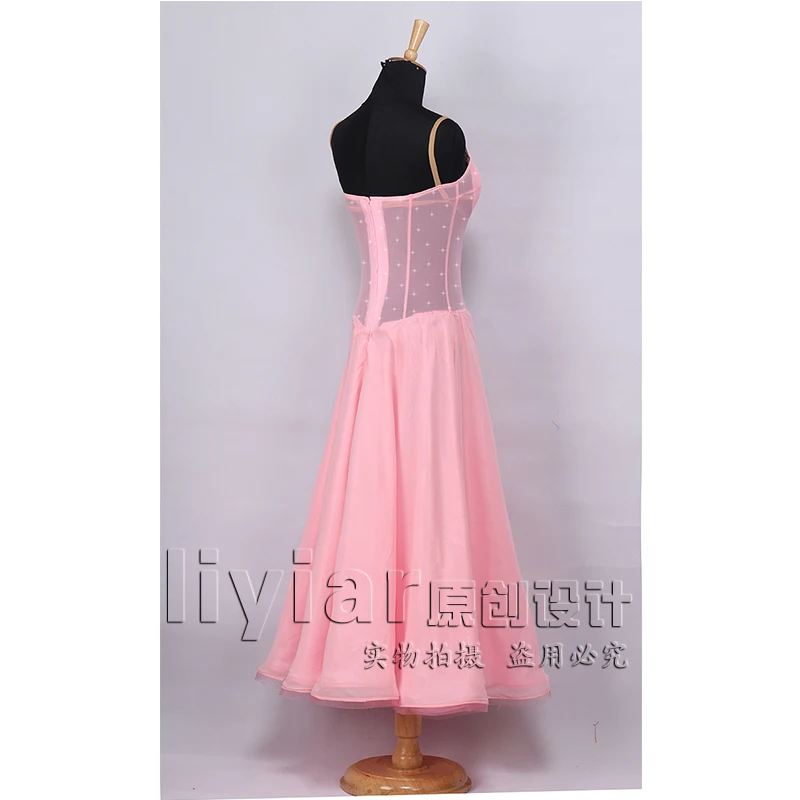 Ballroom Dance Competition Dresses Elegant Pink Dance Dress Perspective Gauze Tango Dress Rave Festival Stage Costumes BL1843
Ballroom Dance Competition Dresses Elegant Pink Dance Dress Perspective Gauze Tango Dress Rave Festival Stage Costumes BL1843