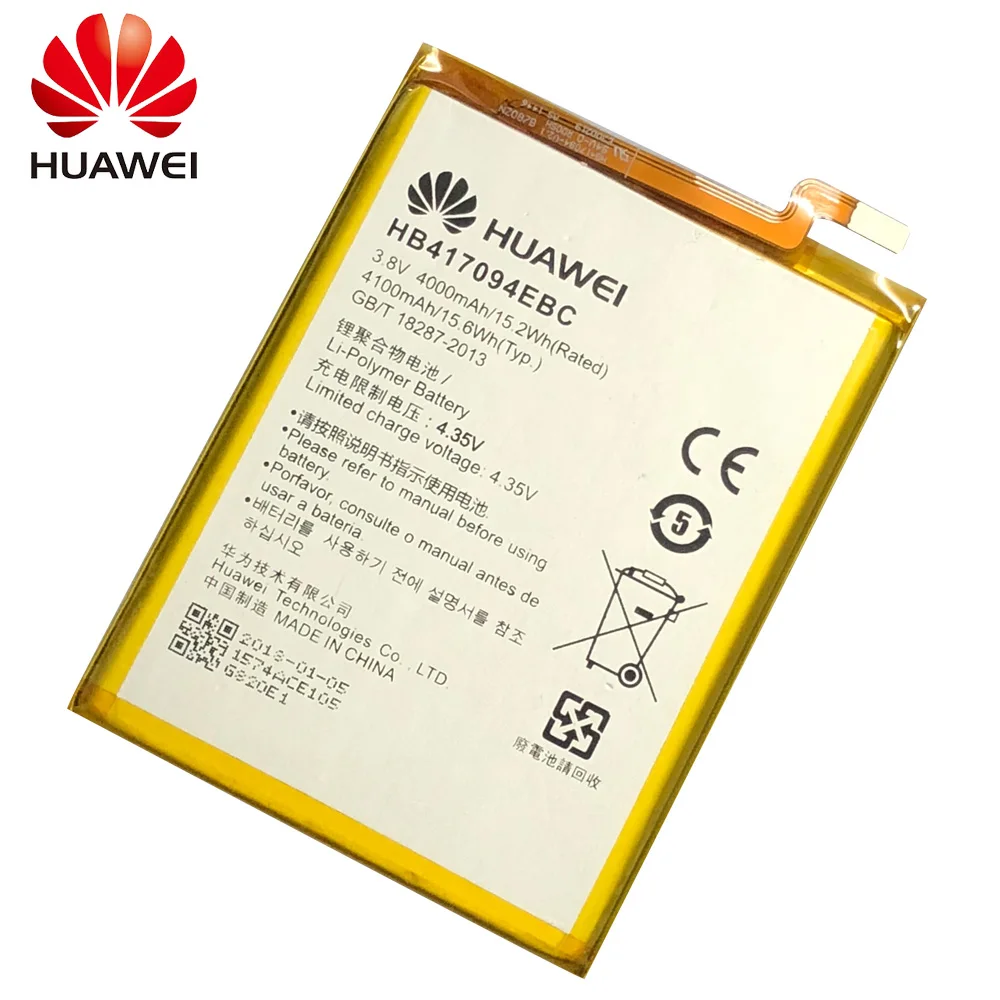 Оригинальный сменный аккумулятор для телефона Hua Wei HB417094EBC Huawei Ascend Mate 7 MT7 TL00 TL10 UL00