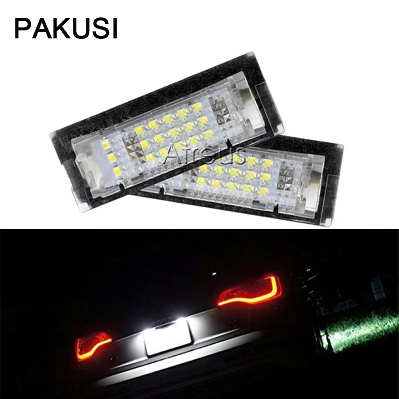 PAKUSI 1Pair Car LED License Plate Lights 12V For BMW E39 5D Accessories White SMD3528 LED Number Plate Lamp Bulb Kit No error
PAKUSI 1Pair Car LED License Plate Lights 12V For BMW E39 5D Accessories White SMD3528 LED Number Plate Lamp Bulb Kit No error