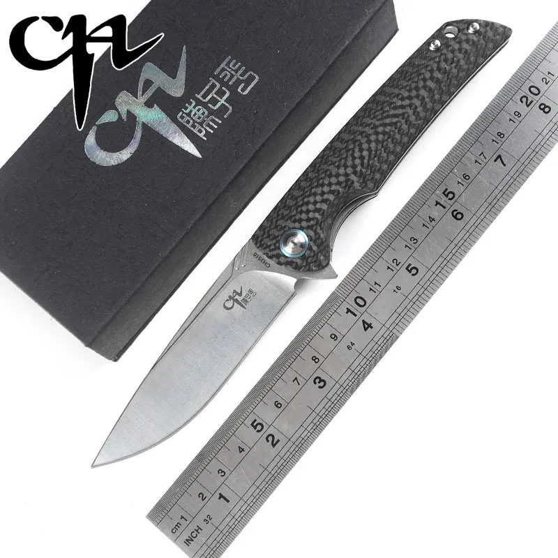 CH 3510 складной нож VG10 Flipper шарикоподшипник углеродного волокна ручка Открытый