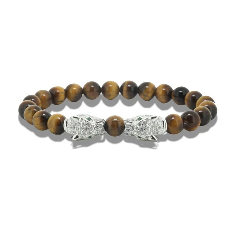 Fashion Tiger Eye Leopard Stone Bracelet Elastic Rope Chain Bead Stone Bracelet Men Charms Jewelry
Fashion Tiger Eye Leopard Stone Bracelet Elastic Rope Chain Bead Stone Bracelet Men Charms Jewelry