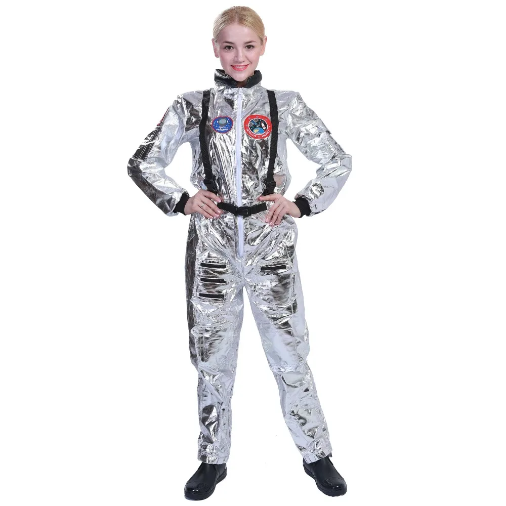 Women Astronaut Jumpsuits Cosplay Costume Female Spacesuit Universe Star Clothing Purim Festival Party Clothes Performance Props
Women Astronaut Jumpsuits Cosplay Costume Female Spacesuit Universe Star Clothing Purim Festival Party Clothes Performance Props