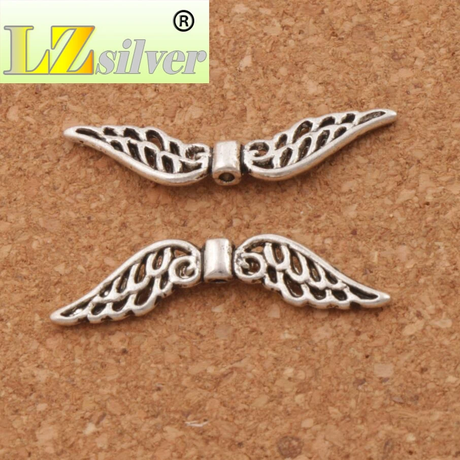 Hollow Wing Charm Beads Spacers Jewelry Findings L187 28pcs 31.3x7.6mm Zinc Alloy
Hollow Wing Charm Beads Spacers Jewelry Findings L187 28pcs 31.3x7.6mm Zinc Alloy