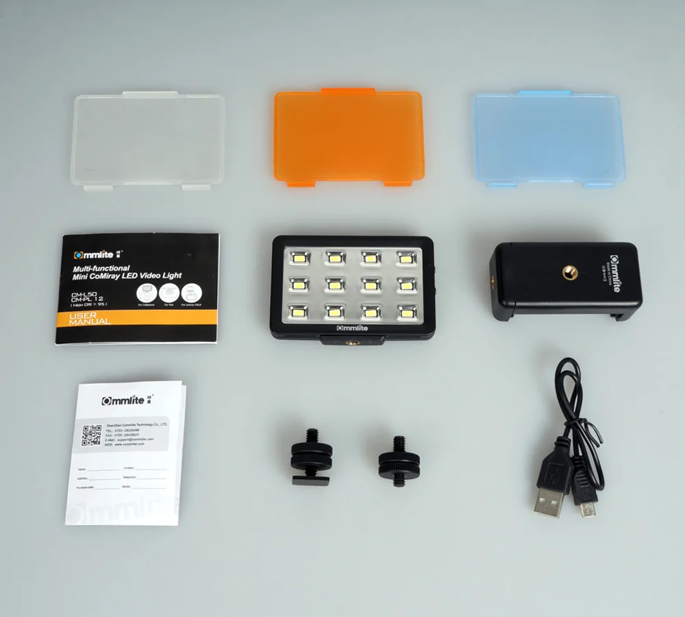 Multi-functional Mini LED Video Light 12led for Cellphone/Pad/DSLR/Gopro Cameras
Multi-functional Mini LED Video Light 12led for Cellphone/Pad/DSLR/Gopro Cameras