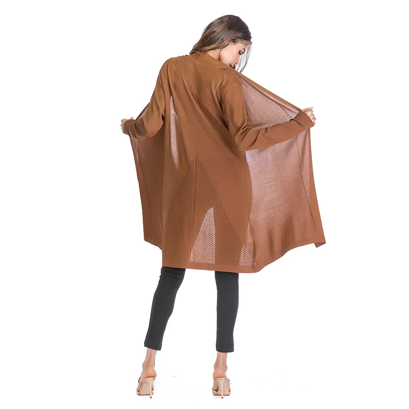 Middle Age Women Coats Thin Hollowed-out Long Cardigan Female Long Sleeve Sweater Knitted Coats for Tops Fashion Sweatshirt
Middle Age Women Coats Thin Hollowed-out Long Cardigan Female Long Sleeve Sweater Knitted Coats for Tops Fashion Sweatshirt