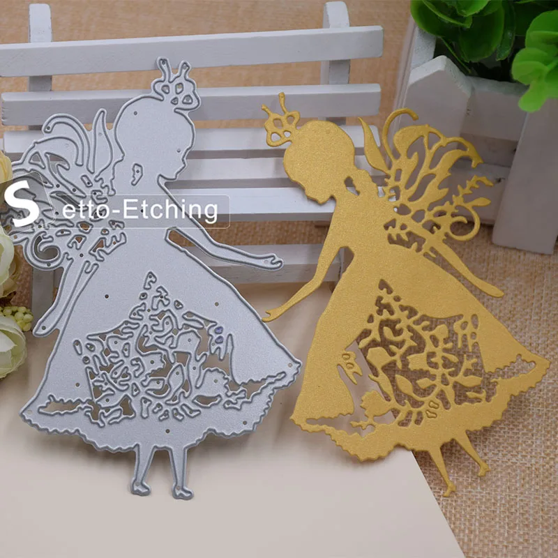 Princess Pretty Girl Pattern Metal Cutting Dies Stencils Template for Scrapbooking Card Album Embossing Decor DIY Metal Crafts
Princess Pretty Girl Pattern Metal Cutting Dies Stencils Template for Scrapbooking Card Album Embossing Decor DIY Metal Crafts