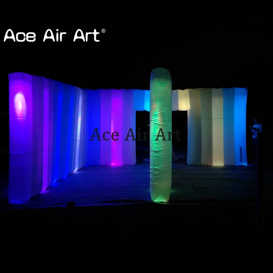 Popular Detachable Inflatable Partition Wall Change Shapes Room Divider Wall with Colorful Lights for Display
Popular Detachable Inflatable Partition Wall Change Shapes Room Divider Wall with Colorful Lights for Display