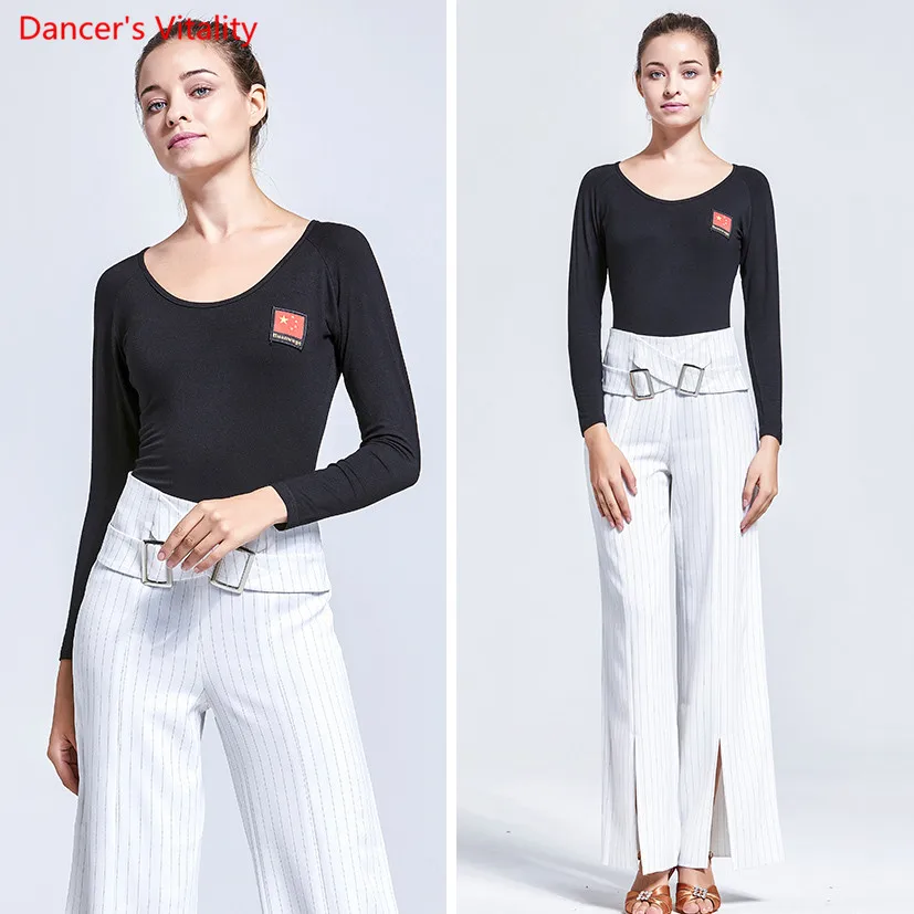 Professional Ballroom Dance Suit Practice Clothes Tops And Pants 2pcs Set For Women Square Latin Waltz Dancing Costumes
Professional Ballroom Dance Suit Practice Clothes Tops And Pants 2pcs Set For Women Square Latin Waltz Dancing Costumes