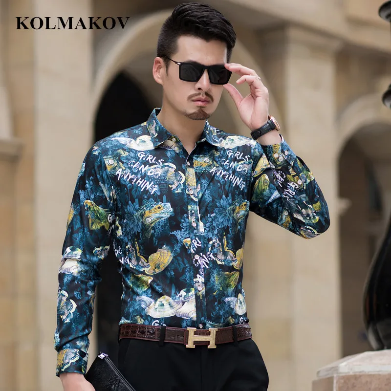 KOLMAKOV New Men's Shirts High Quality Long Sleeve Shirt Mens Social Floral Printed Dress Male Large Size M-5XL,6XL,7XL Shirts
KOLMAKOV New Men's Shirts High Quality Long Sleeve Shirt Mens Social Floral Printed Dress Male Large Size M-5XL,6XL,7XL Shirts