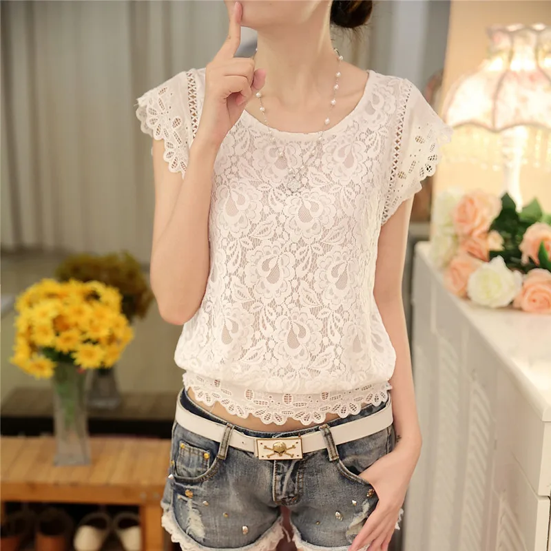 new 2017 summer fashion hot sale Korean women tops plus size short sleeved white blouse Lace Chiffon female slim shirt
new 2017 summer fashion hot sale Korean women tops plus size short sleeved white blouse Lace Chiffon female slim shirt