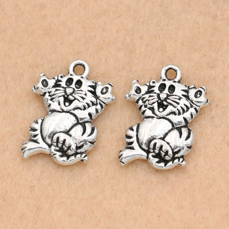 10Pcs Tibetan Silver Plated Cat Charms Fashion Pendants Jewelry Making Bracelet Diy Findings 17x13mm
10Pcs Tibetan Silver Plated Cat Charms Fashion Pendants Jewelry Making Bracelet Diy Findings 17x13mm