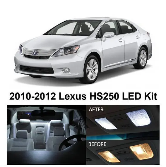 Светодиодные внутренние фары для Lexus HS250 2010 2012 16 шт./лот автомобильный Стайлинг