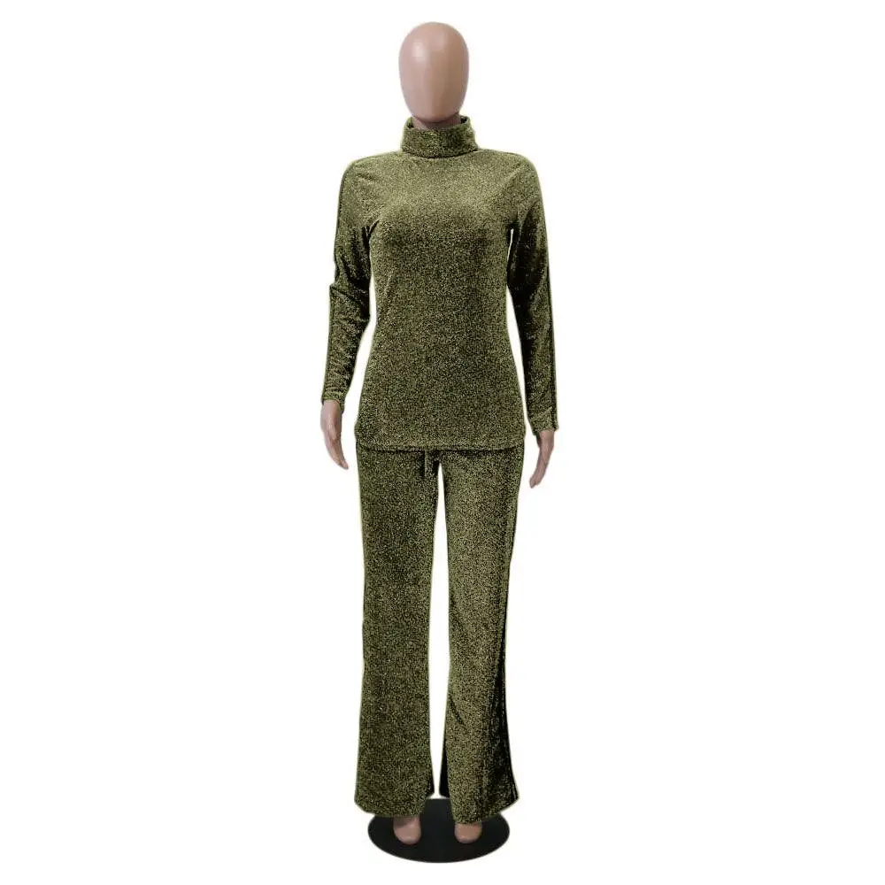 INMOTENG Gold Turtleneck Women Set Casual Long Sleeve Elegant Side Striped Print Top With Pant Two Piece Set Outfit Suit Women
INMOTENG Gold Turtleneck Women Set Casual Long Sleeve Elegant Side Striped Print Top With Pant Two Piece Set Outfit Suit Women