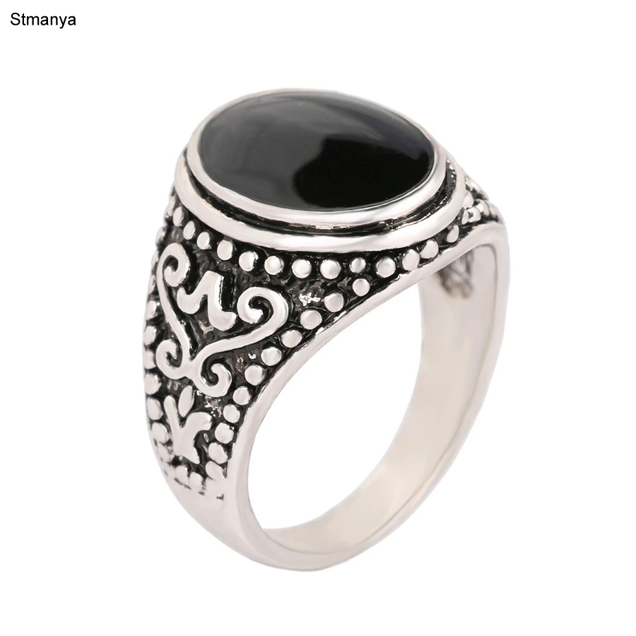 Fashion Men Vintage Rings Black Wedding Rings Silver Color Plating Unique Punk Rock Ring for Women Best gift 31033
Fashion Men Vintage Rings Black Wedding Rings Silver Color Plating Unique Punk Rock Ring for Women Best gift 31033