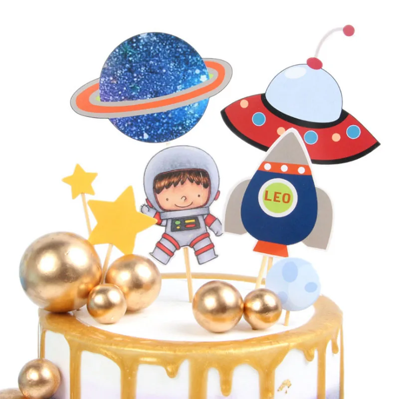 Simple outer space astronaut rocket cake card light happy birthday cake decoration boy birthday party decoration supplies
Simple outer space astronaut rocket cake card light happy birthday cake decoration boy birthday party decoration supplies