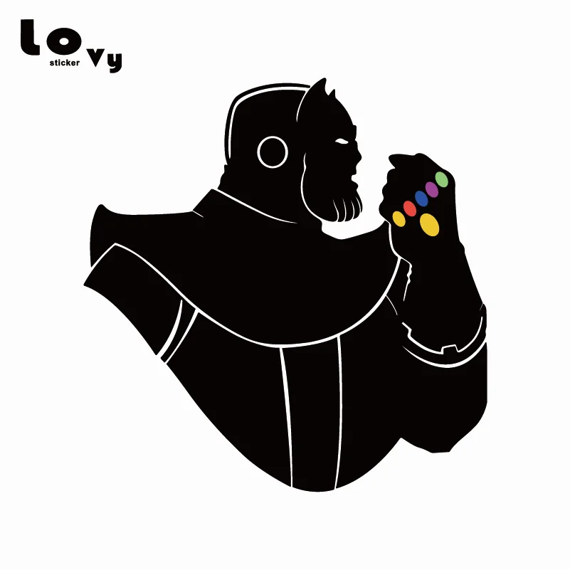 Виниловые наклейки на стену Thanos The Avengers креативные настенные супергероя из