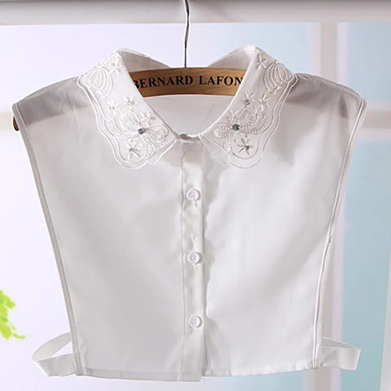 Decorative Shirt Tie false Fancy Spring Embroidery Fake Collar Ladies Belt Fashion cute crystal embroidery butterfly small lap
Decorative Shirt Tie false Fancy Spring Embroidery Fake Collar Ladies Belt Fashion cute crystal embroidery butterfly small lap
