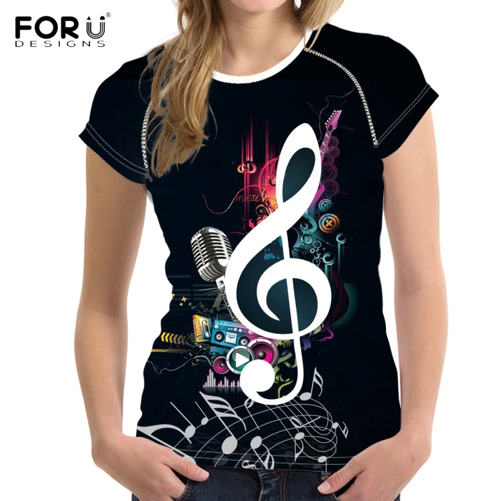FORUDESIGNS Stylish Music Note Print Summer T Shirts for Teen Girl Fitness O Neck T-shirts Harajuku Musical Design Woman Top Tee
FORUDESIGNS Stylish Music Note Print Summer T Shirts for Teen Girl Fitness O Neck T-shirts Harajuku Musical Design Woman Top Tee