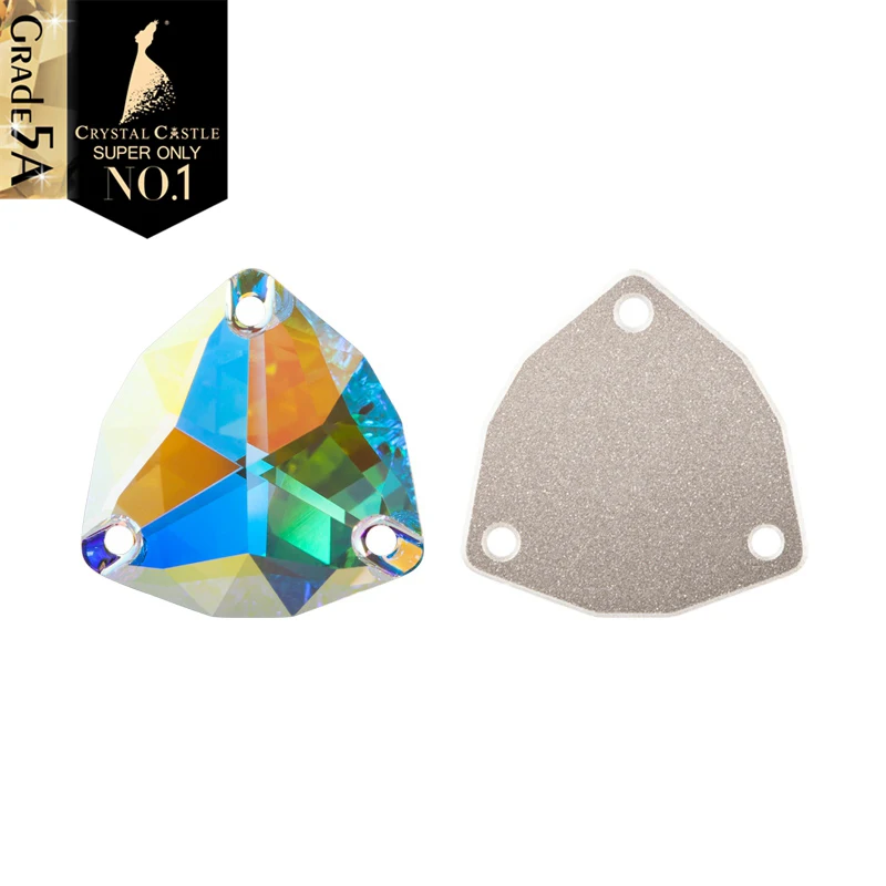 Crystal Castle Sewing Rhinestone 5A Excellent Trilliant Triangle Gemstones Crystal AB Sew On Rhinestones For Gymnastic Wear
Crystal Castle Sewing Rhinestone 5A Excellent Trilliant Triangle Gemstones Crystal AB Sew On Rhinestones For Gymnastic Wear