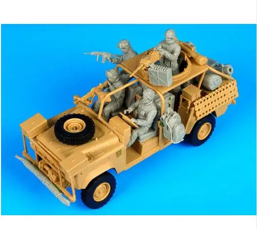 Новая несобранная 1/35 Современная Экипировка США (4 фигурки) и аксессуары (без