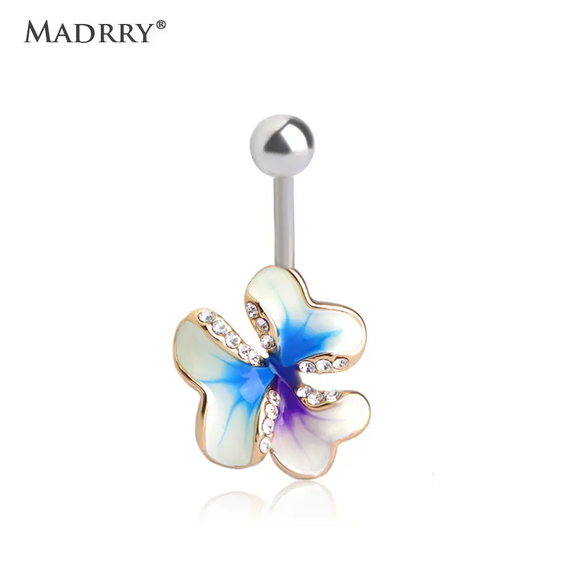 Madrry Esmalte Enamel Three Flowers Belly Button Rings Sexy Body Piercing Jewelry Bars Piercings Navel Piercing Gothic Unhas
Madrry Esmalte Enamel Three Flowers Belly Button Rings Sexy Body Piercing Jewelry Bars Piercings Navel Piercing Gothic Unhas