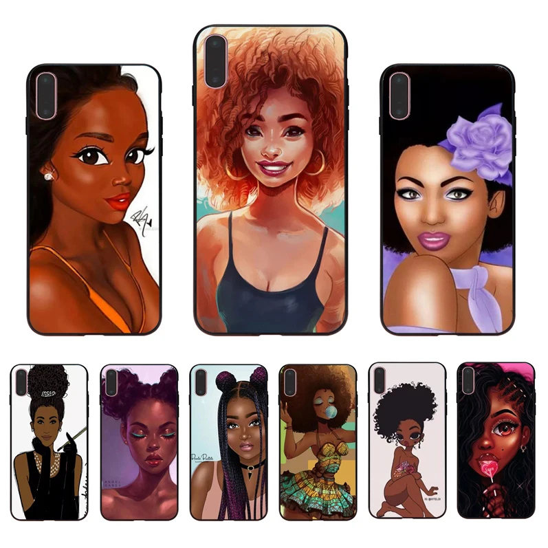 Beautiful and lovely melanin girl Soft silicone Transparent case For iPhone7 8 6s 6plus 6 7plus 8plus 5 5S XR Xsmax phone shell
Beautiful and lovely melanin girl Soft silicone Transparent case For iPhone7 8 6s 6plus 6 7plus 8plus 5 5S XR Xsmax phone shell