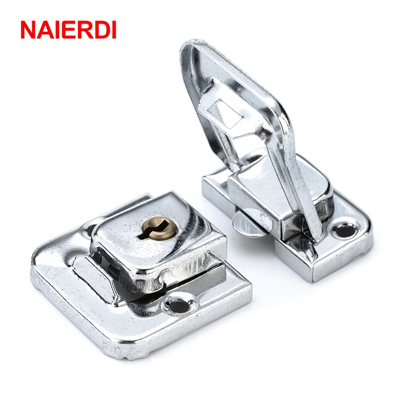 4PCS NAIERDI J402 Box Hasp Cabinet Fastener Lock With Key Spring Latch Catch Toggle Iron Lock For Drawer Door Furniture Hardware
4PCS NAIERDI J402 Box Hasp Cabinet Fastener Lock With Key Spring Latch Catch Toggle Iron Lock For Drawer Door Furniture Hardware