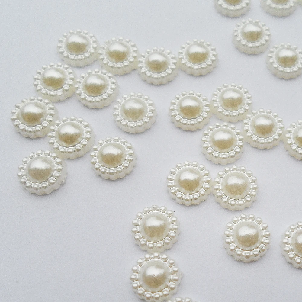 50pcs/lot (12*12MM) cheapest AAA white Pearl sunflower beads Semicircle ball shape Simulated pearl beads Clothing accessories
50pcs/lot (12*12MM) cheapest AAA white Pearl sunflower beads Semicircle ball shape Simulated pearl beads Clothing accessories