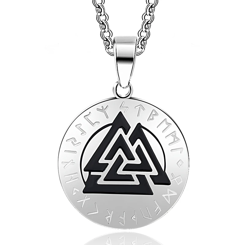Абайсер славянская Норвегия Valknut pagan амулет кулон мужское ожерелье скандинавские