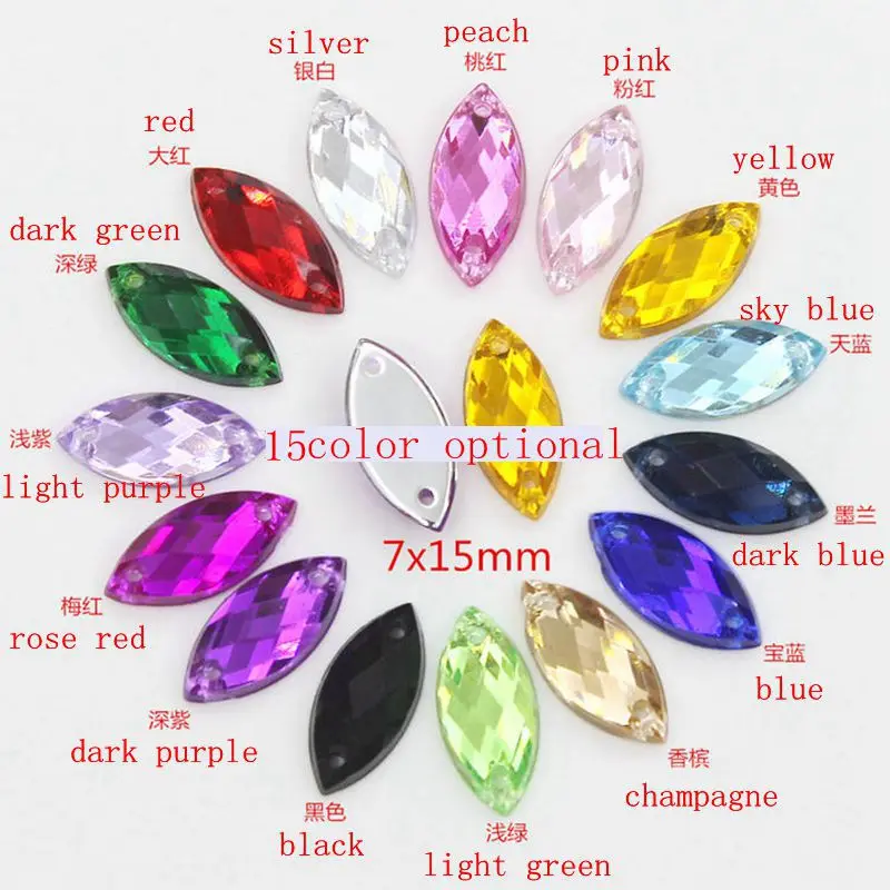 500pcs/bag Flat Back Marquise Earth Facets Clear Crystal multicolor Acrylic Horse eye Shape DIY for wedding clothing decoration
500pcs/bag Flat Back Marquise Earth Facets Clear Crystal multicolor Acrylic Horse eye Shape DIY for wedding clothing decoration
