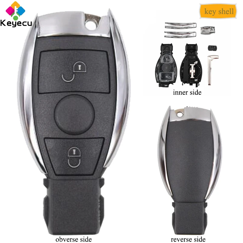 KEYECU Replacement Remote Car Key Shell Case Housing With 2 Buttons - FOB for Mercedes-Benz 2005 2006 2007 2008 - Only Key Shell
KEYECU Replacement Remote Car Key Shell Case Housing With 2 Buttons - FOB for Mercedes-Benz 2005 2006 2007 2008 - Only Key Shell