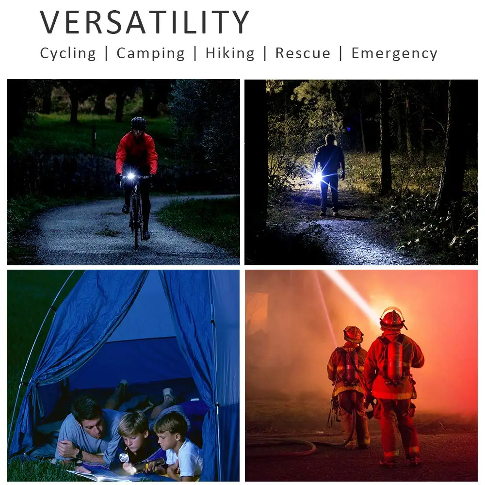 6000LM LED Flashlight Super Bright Zoomable 5 Modes Water Resistant Torch linterna USB Rechargeable 18650 for Camping and Hiking
6000LM LED Flashlight Super Bright Zoomable 5 Modes Water Resistant Torch linterna USB Rechargeable 18650 for Camping and Hiking
