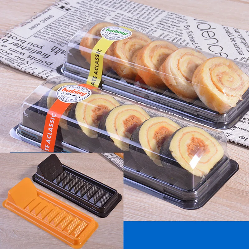 100set Clear trapezium Plastic Swiss cake roll Box Container Baking packaging Bakery bread Cake cookie Boxes
100set Clear trapezium Plastic Swiss cake roll Box Container Baking packaging Bakery bread Cake cookie Boxes