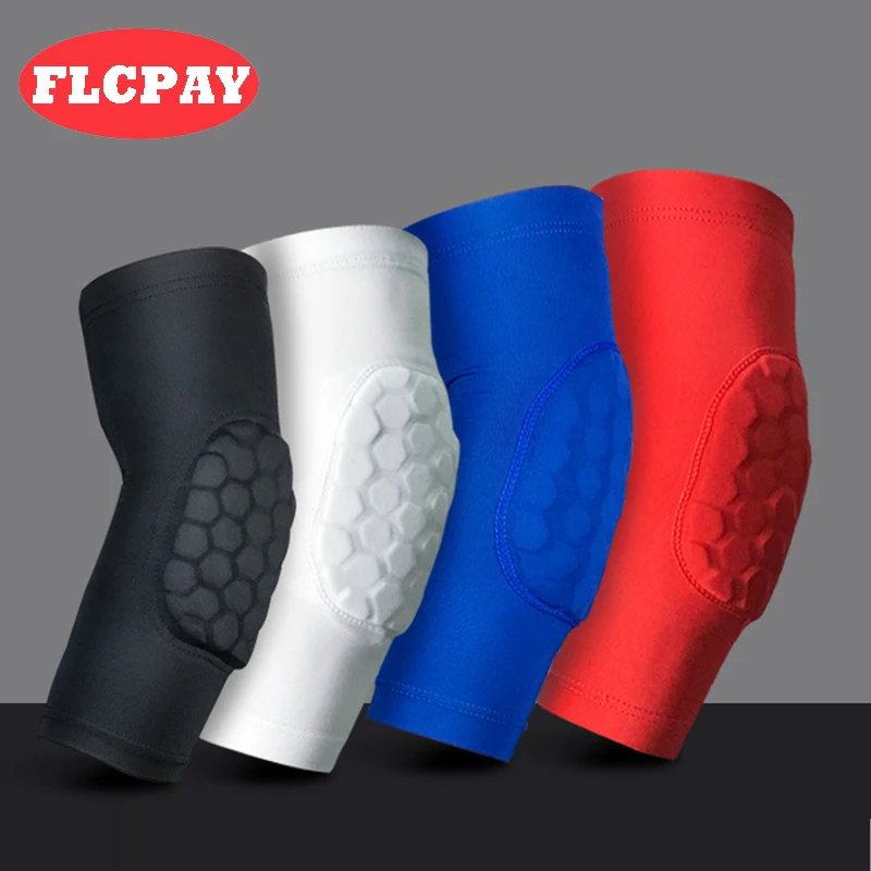 

1 PCS Elastic Breathable Gym Sports Elbow Protectors Crashproof Honeycomb Basketball Volleyball Elbow Pads Support Guards Pads