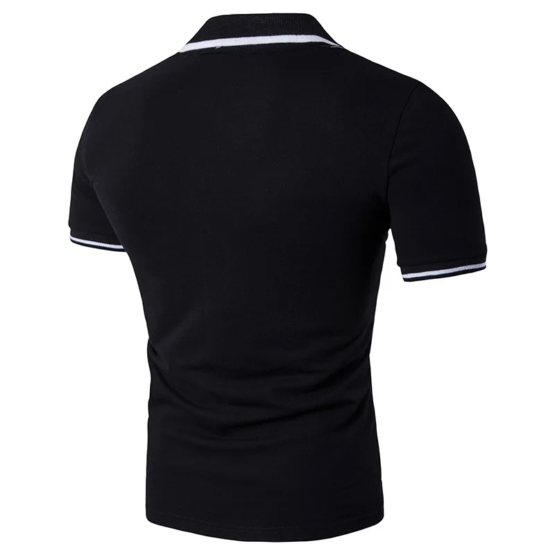 2017 Men POLO Shirt Short Sleeve Cotton Fashion Stripe Print Polo Homme Slim Fit Casual Tops Mens Black White Contrast Color Tee
2017 Men POLO Shirt Short Sleeve Cotton Fashion Stripe Print Polo Homme Slim Fit Casual Tops Mens Black White Contrast Color Tee
