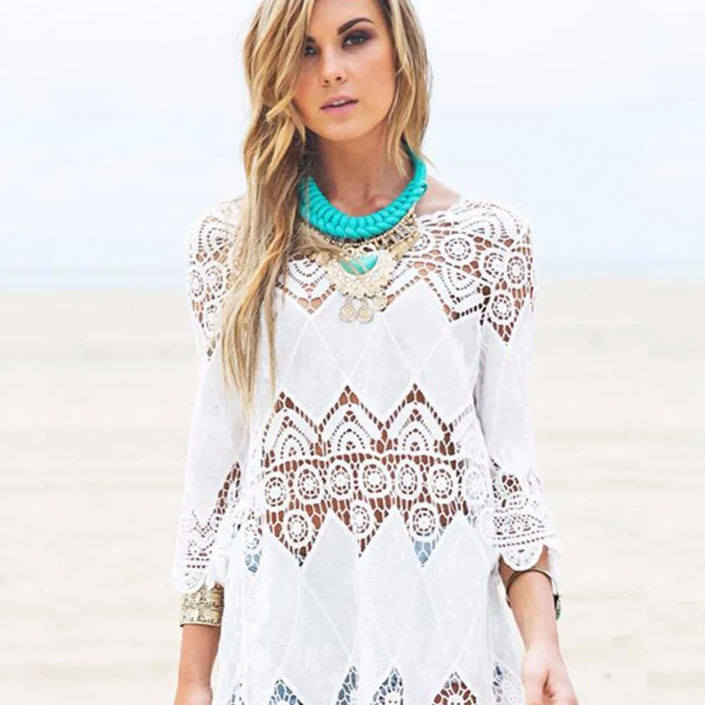 Women Fashion Top White Women Hollow Out Floral Sun Blouses Women Floral Chiffon Top Blouse roupas feminina
Women Fashion Top White Women Hollow Out Floral Sun Blouses Women Floral Chiffon Top Blouse roupas feminina