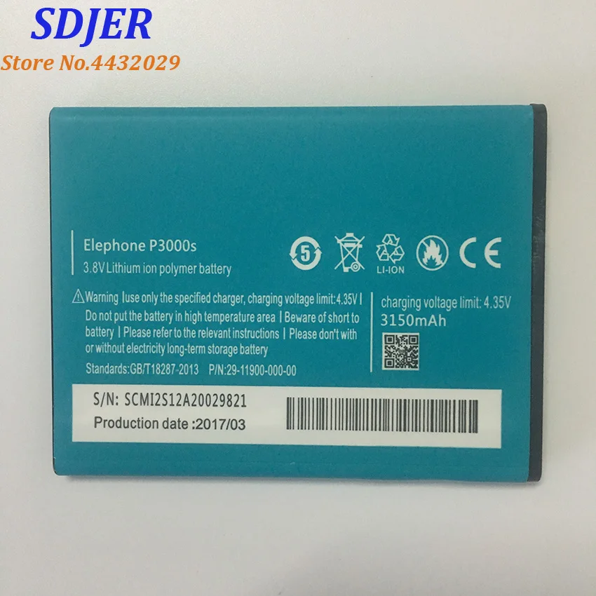 Elephone P3000 Battery 100% Original 3150mAh Li-ion Battery Replacement For Elephone P3000 Smart phone
Elephone P3000 Battery 100% Original 3150mAh Li-ion Battery Replacement For Elephone P3000 Smart phone