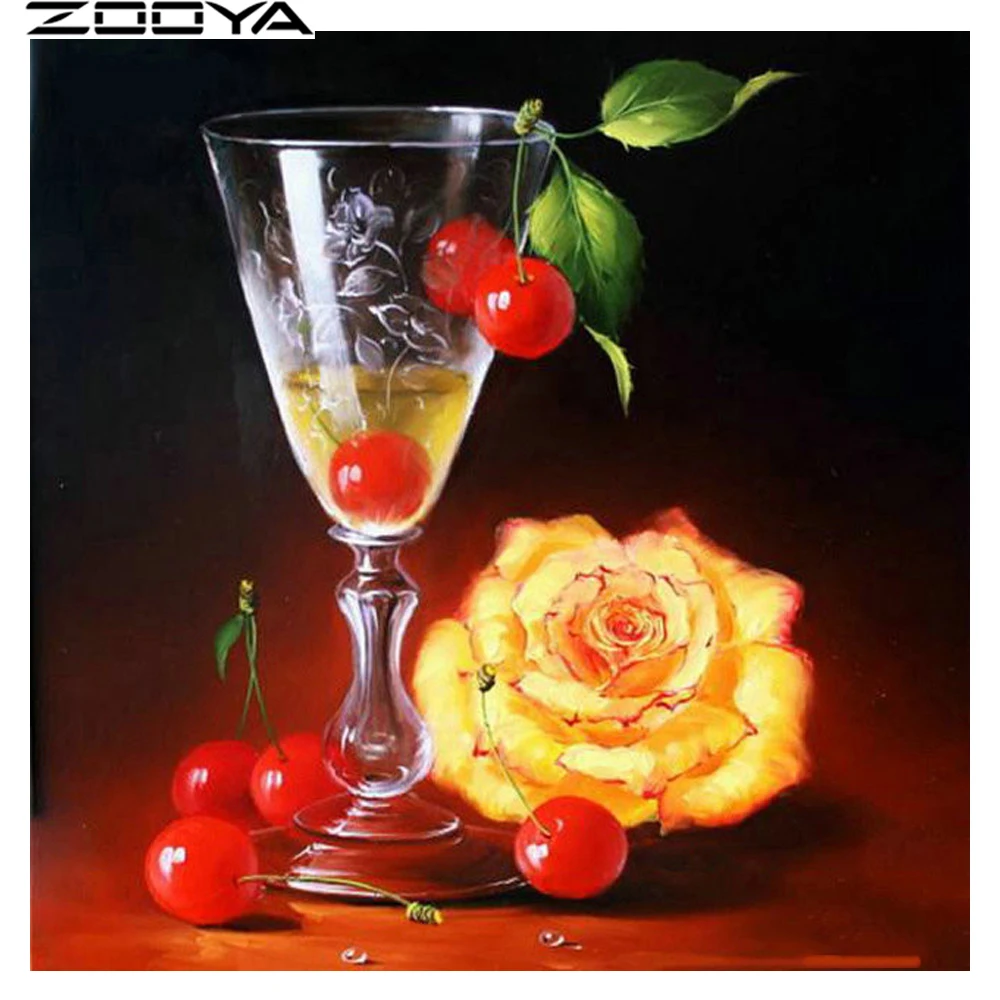 ZOOYA 5D DIY Diamond Painting Cross Stitch Fruit Cherry Cup Diamond Embroidery Mosaic Diamonds Wall Stickers Home Decor R1038
ZOOYA 5D DIY Diamond Painting Cross Stitch Fruit Cherry Cup Diamond Embroidery Mosaic Diamonds Wall Stickers Home Decor R1038
