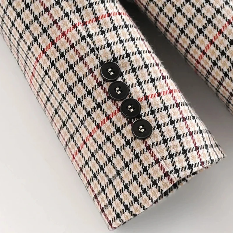 Khaki Plaid Women 2019 Spring-Autumn Slim Blazer Office Ladies Notched Collar Double Breasted Suits Girls Loose Street Wear Tops
Khaki Plaid Women 2019 Spring-Autumn Slim Blazer Office Ladies Notched Collar Double Breasted Suits Girls Loose Street Wear Tops