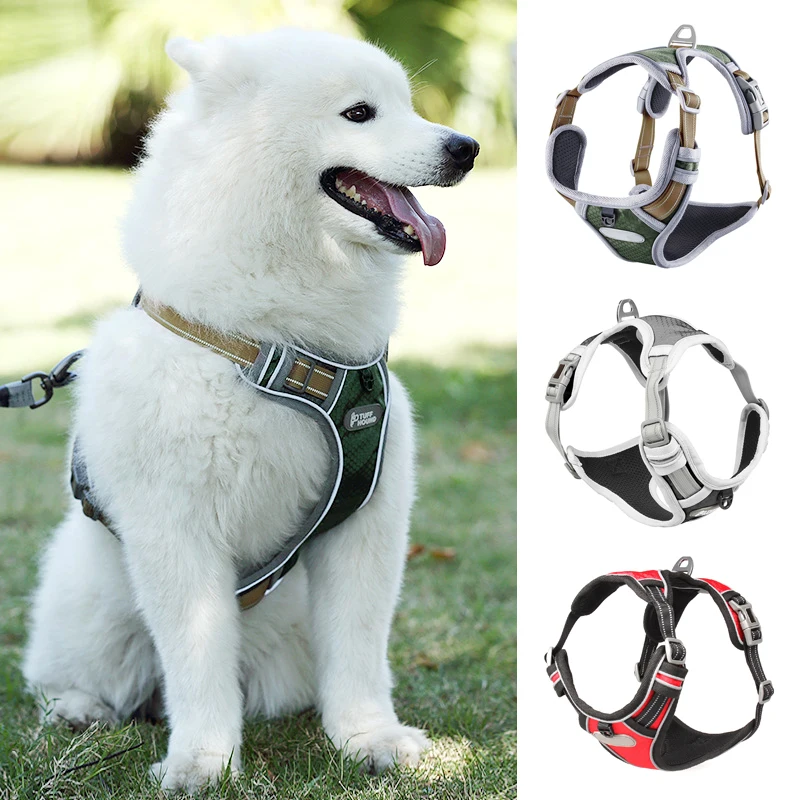 Reflective Pet Dog Harness For Medium Large Dogs Adjustable Vest Padded Dog Harnesses Nylon Pets Walking Training Safety Lead
Reflective Pet Dog Harness For Medium Large Dogs Adjustable Vest Padded Dog Harnesses Nylon Pets Walking Training Safety Lead